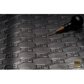 №1113 Хром с тиснением Liberty BB Monogram Steel Grey 0,9мм