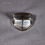 Замок портфельный треугольный. 38 мм. Никель