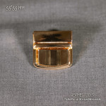 Замок портфельный квадрат. 33 мм. Золото