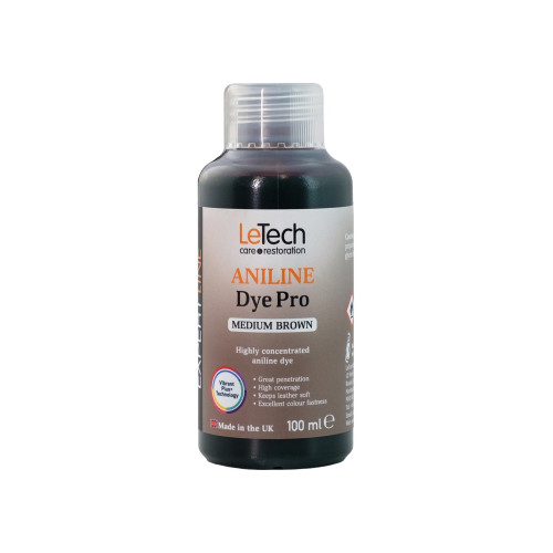 Краска LeTech Aniline Dye (средне-коричневый, 100мл)