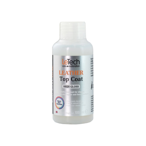 Лак для кожи LeTech Top Coat High Gloss (суперглянцевый, 100мл)