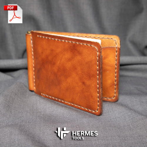 Выкройка. Зажим для денег "PLAIN". Небольшой кошелёк. Выкройки для кожи Выкройка. Зажим для денег "PLAIN". Небольшой кошелёк. Выкройки для кожи