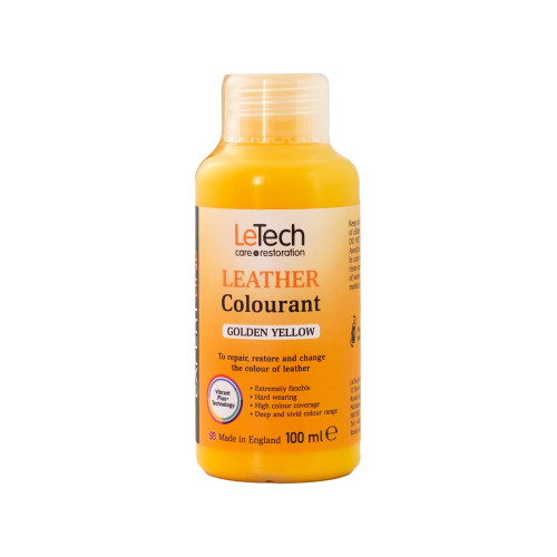 Краска LeTech Leather Colourant (жёлто-золотистый, 100мл)
