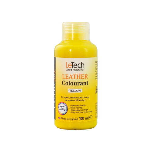 Краска LeTech Leather Colourant (жёлтый, 100мл)