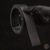 Ременная заготовка "Даблфейс", цвет "Черный" Ременная заготовка "Даблфейс", цвет "Черный"