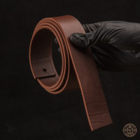 Ременная заготовка "Даблфейс", цвет "Коньяк"
