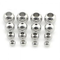 Бусина 1-6 мм Круглые для браслетов Сталь