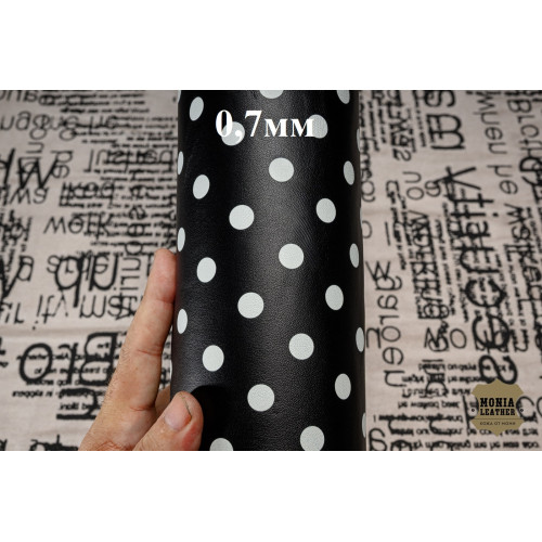 №45 Наппа Resinato с принтом Polka-Dot 0,7мм №45 Наппа Resinato с принтом Polka-Dot 0,7мм