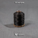 Нить вощёная MeiSi Super Fine. 0.45 мм. Чёрная