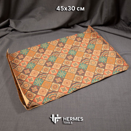 Ткань пробковая. 45*30 см. Узор №1 Мозаика