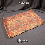 Ткань пробковая. 45*30 см. Узор №4 Треугольники