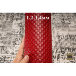 №77 Хром с тиснением Rosso intenso 1,2-1,4мм