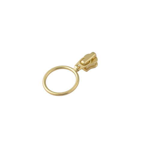 Бегунок с пуллером YKK Ring №3 (латунь)