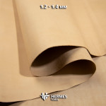 Кожа натуральная. Краст бежевый 40 дм².  1.2 - 1.4 мм
