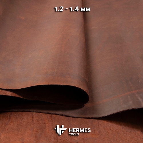 Кожа "Остин" 1.2-1.4 мм. Тёмно-коричневый