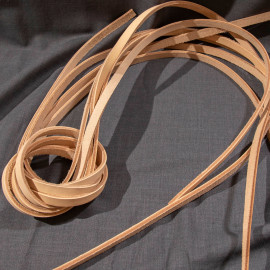 Шнуры кожаные 4*10 мм. 4 шт. Растительного дубления