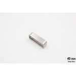 Шлёвка нержавейка | Сатин | 40 | 35 | мм