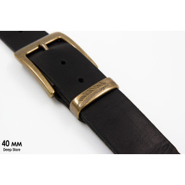 Шлёвка латунь | Антик | Перо | 40 | 35 | мм