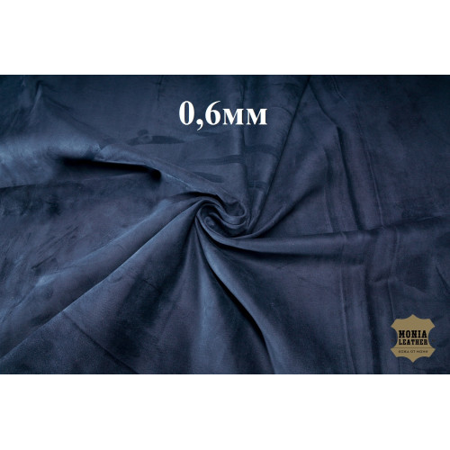 №207 Замша Bonaudo Cachemire Blu Scuro 0,6 мм