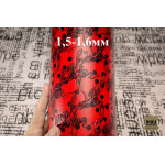 №212 Хром Arnella Palma Black/Red Flamenco 1,5-1,6мм