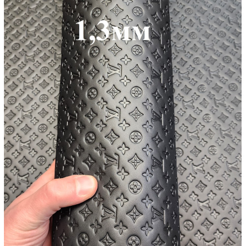 №293 Хром с тиснением Universo Cloud Lux Nero 1,3мм