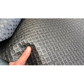 №293 Хром с тиснением Universo Cloud Lux Nero 1,3мм