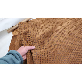 №295 Замша с тиснением Caponi Giuseppe Tan 1,3-1,4мм