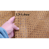 №295 Замша с тиснением Caponi Giuseppe Tan 1,3-1,4мм №295 Замша с тиснением Caponi Giuseppe Tan 1,3-1,4мм