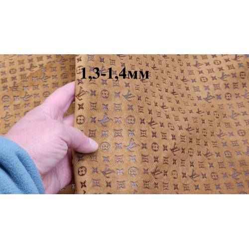 №295 Замша с тиснением Caponi Giuseppe Tan 1,3-1,4мм