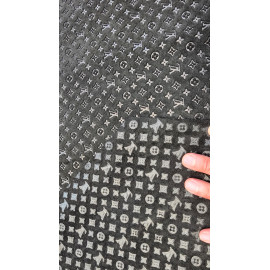 №296 Замша с тиснением Caponi Giuseppe Black 1,3-1,4мм