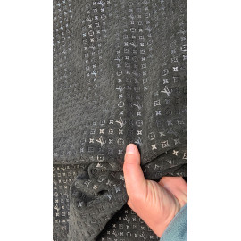 №296 Замша с тиснением Caponi Giuseppe Black 1,3-1,4мм