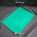 Кожа в листах А3 (40*30 см). Зелёная. Краст 1,2 - 1,4 мм