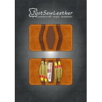 Кардхолдер №5 двухскладный / Акриловые лекала (контрольные точки)