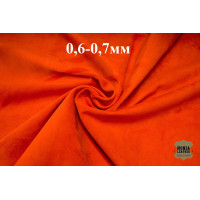 №317 Замша Conceria Tre effe Toffi Orange 0,6-0,7мм №317 Замша Conceria Tre effe Toffi Orange 0,6-0,7мм