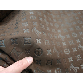 №360 Замша с тиснением Коричневая 0,7-0,8мм