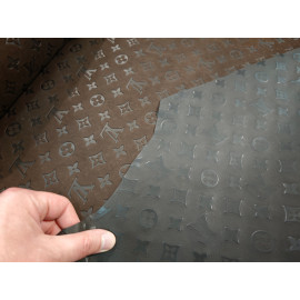 №360 Замша с тиснением Коричневая 0,7-0,8мм