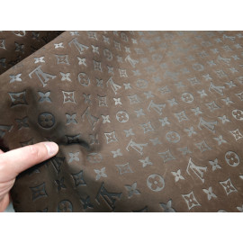 №360 Замша с тиснением Коричневая 0,7-0,8мм