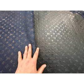 №361 Замша с тиснением Синяя 0,7-0,8мм