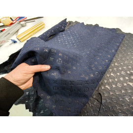 №361 Замша с тиснением Синяя 0,7-0,8мм