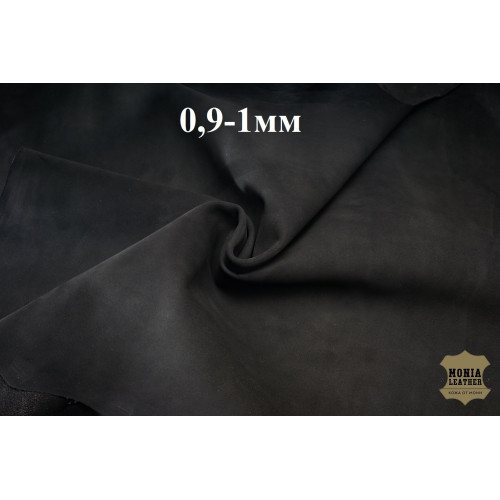 №419 Замша Stefania Lux Kid Black 0,9-1 мм