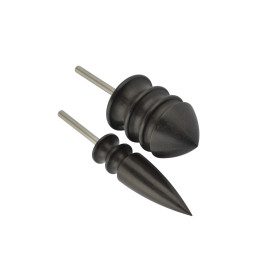 Набор сликеров на дремель из чёрного дерева