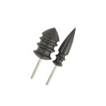 Набор сликеров на дремель из чёрного дерева