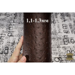 №496 Растишка Artigiano Del Cuoio Cucinelli Struzzo Cacao 1,1-1,3мм