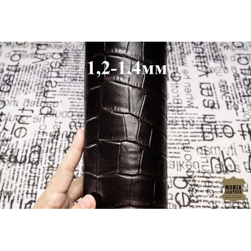 №503 Растишка Artigiano Del Cuoio Croc Earthy Black 1,2-1,4мм №503 Растишка Artigiano Del Cuoio Croc Earthy Black 1,2-1,4мм