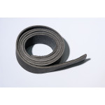 Ременная заготовка 38 мм.Комбинированного дубления.Серая.