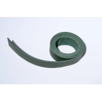 Ременная заготовка без финиша. Зеленая 38 мм.Комбинированного дубления.