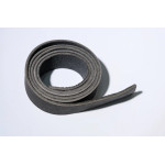 Ременная заготовка без финиша. Серый 38 мм.Комбинированного дубления.