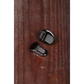 Б/ЗМ-459-Замок никель черный 22х32