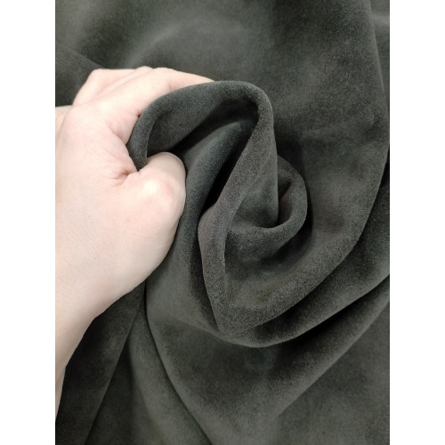 Велюр 1.2-1.4 мм.Серо-коричневый.