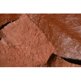 Натуральная кожа страуса. Коньяк
